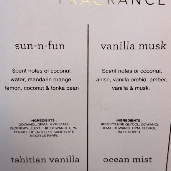 Sand + Fog Fragrance Diffuser Oils California Beach House Clean Waves Set Of 8 - Picture 7 of 10